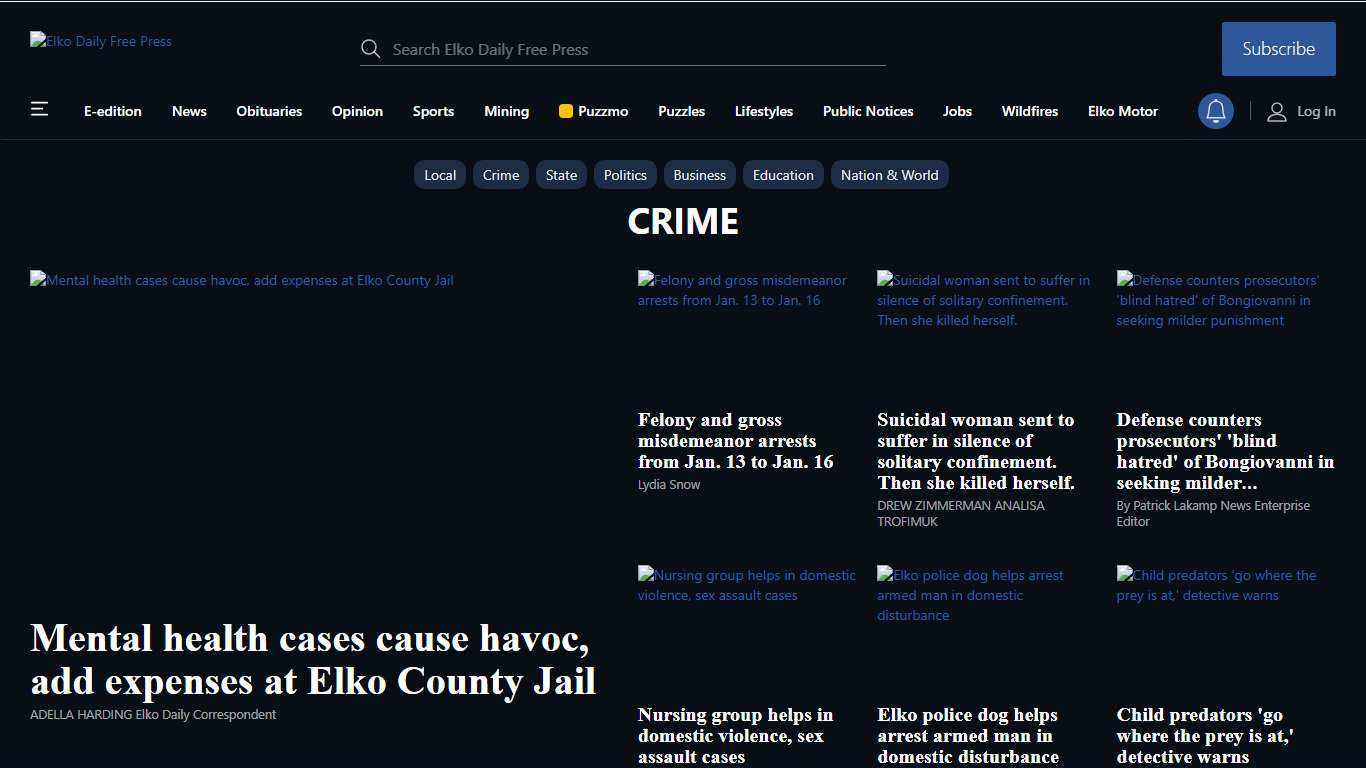Crime elkodaily.com